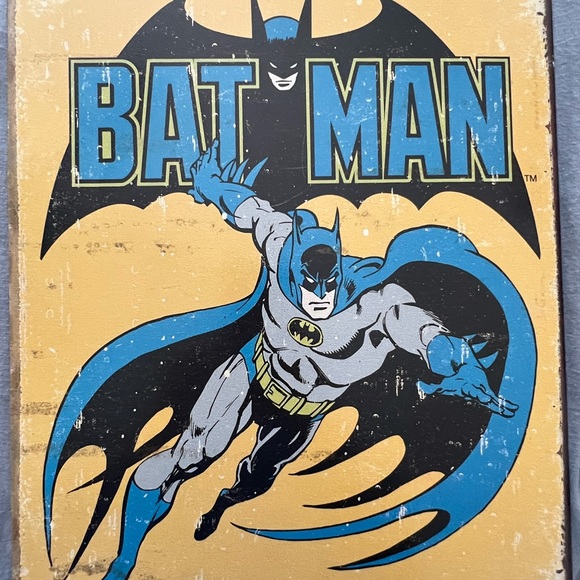 Retro Tin Superhero Wall Art (Lot) - Picture 6 of 6